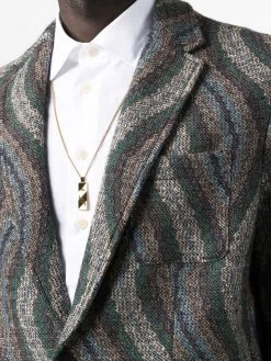 ETRO Prix Réduit Blazer en maille à motif zigzag blazers homme 9 ETRO blazer en maille à motif zigzag