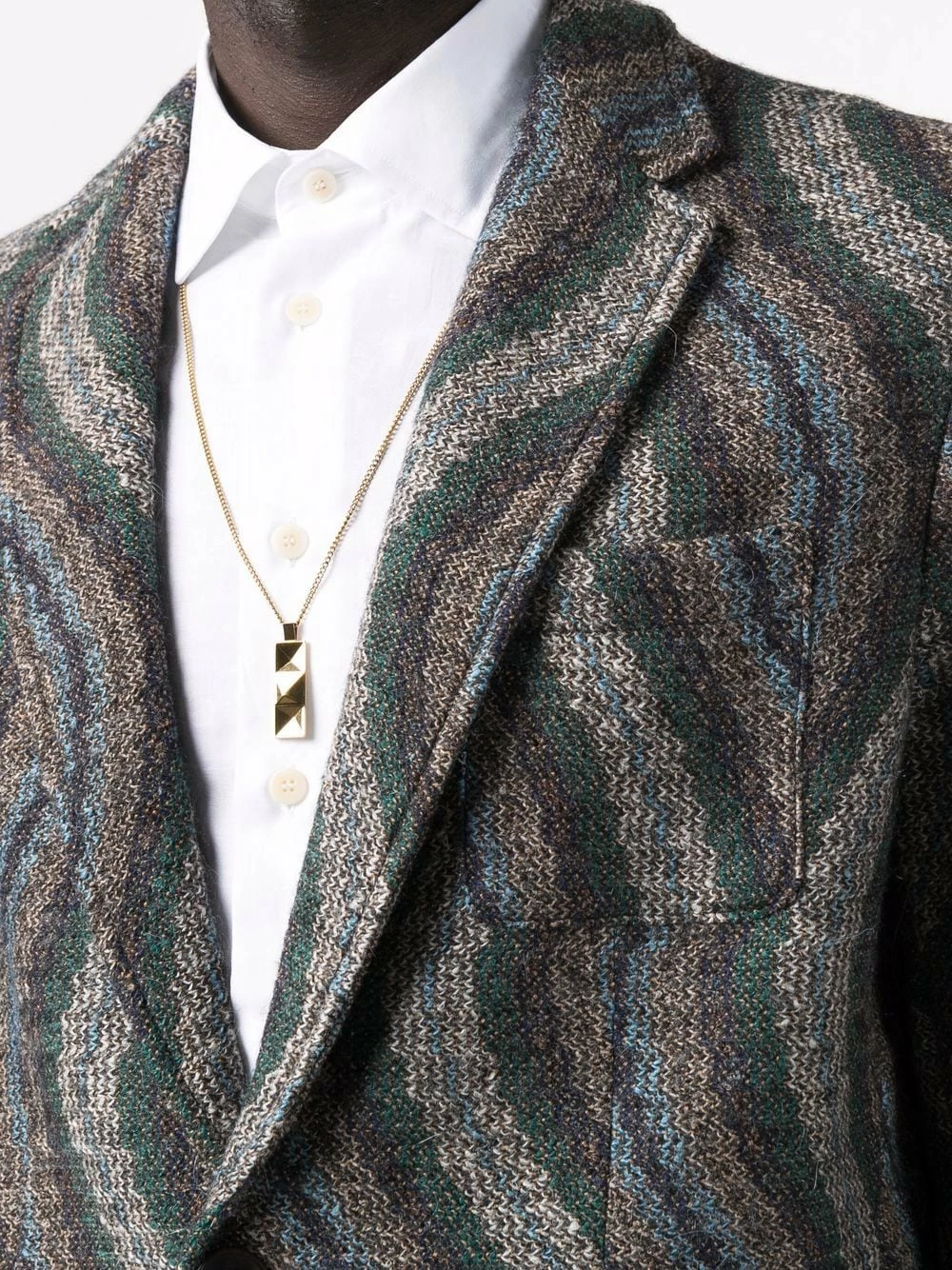 ETRO Prix Réduit Blazer en maille à motif zigzag blazers homme 5 ETRO blazer en maille à motif zigzag