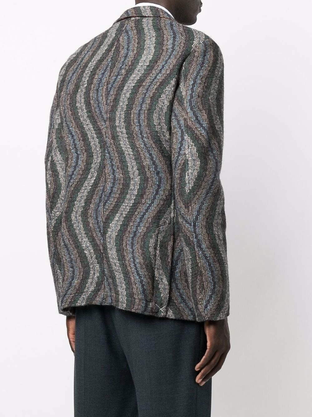 ETRO Prix Réduit Blazer en maille à motif zigzag blazers homme 4 ETRO blazer en maille à motif zigzag