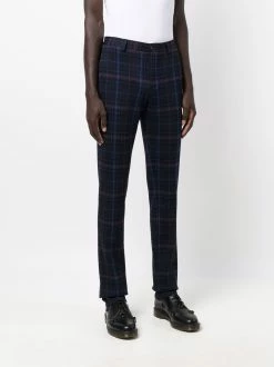 ETRO pantalon de costume à carreaux