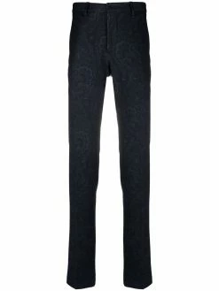 ETRO pantalon droit à imprimé cachemire