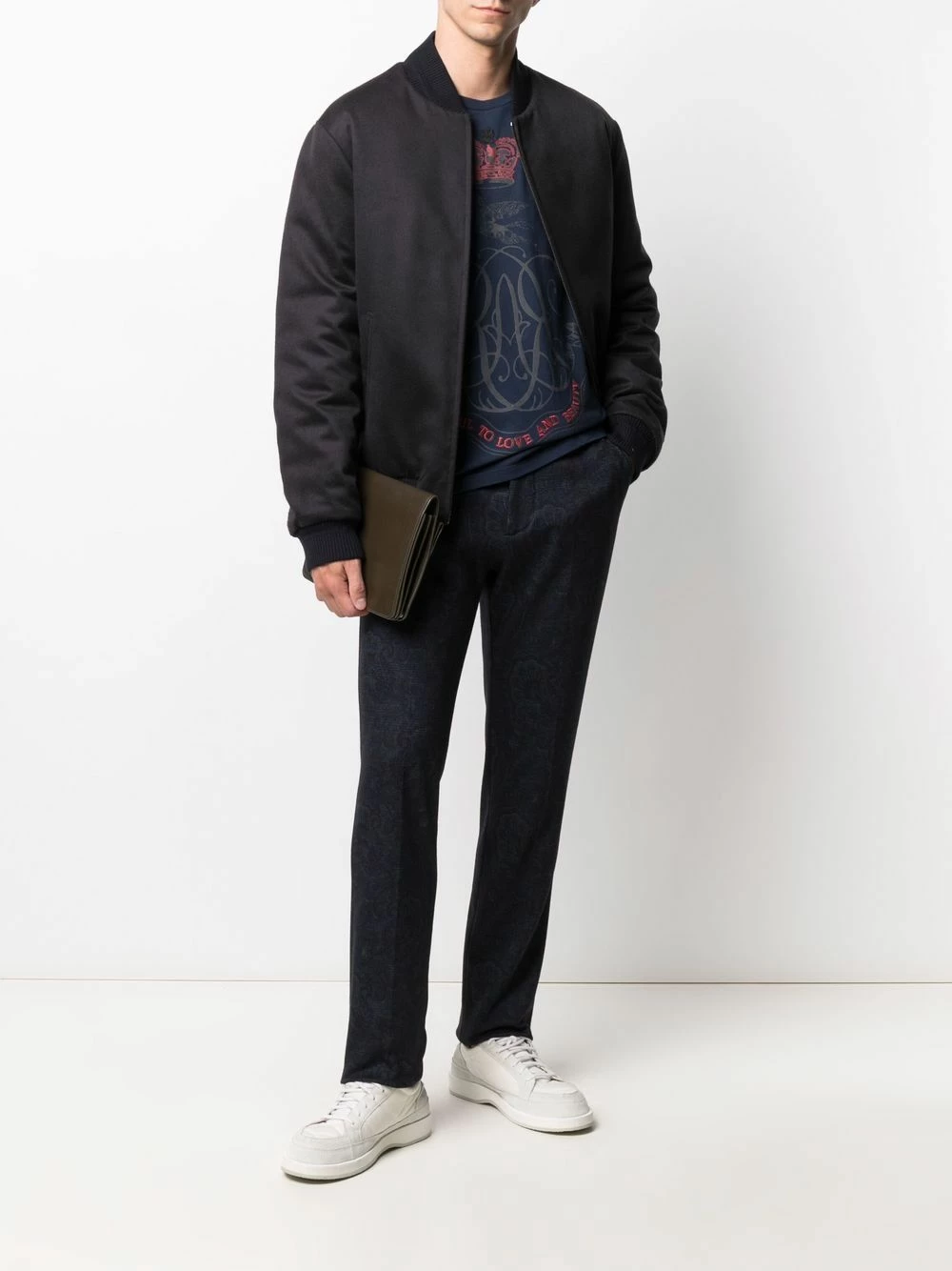 ETRO Remise En Ligne Pantalon droit à imprimé cachemire pantalons droits homme 2 ETRO pantalon droit à imprimé cachemire