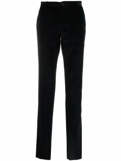 ETRO pantalon en velours à imprimé cachemire