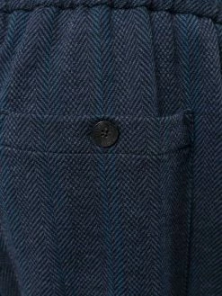 ETRO pantalon droit à motif de chevrons