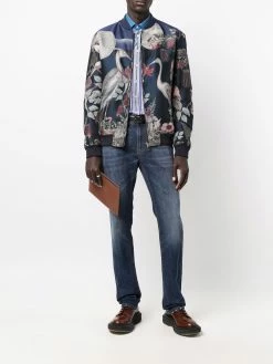 ETRO jean à effet taches de peinture