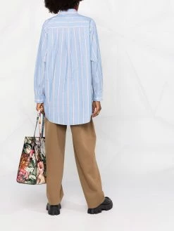 ETRO chemise rayée à logo brodé