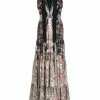 ETRO robe longue à fleurs brodées