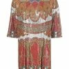 ETRO robe brodée de sequins à imprimé abstrait