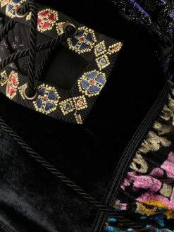 ETRO robe en velours à imprimé abstrait