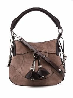 ETRO sac cabas en daim à breloques