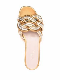 ETRO sandales métallisées à design noué