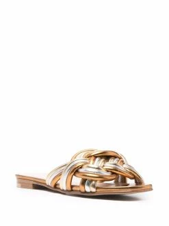 ETRO sandales métallisées à design noué