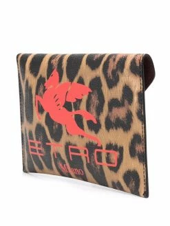 ETRO Pochette à imprimé léopard Prix Gelé pochettes & minaudières femme 8 ETRO pochette à imprimé léopard