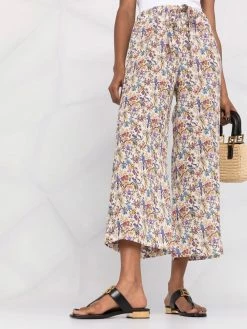 ETRO pantalon court à fleurs