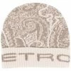 ETRO bonnet en laine à motif cachemire