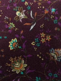 ETRO cravate en soie à fleurs