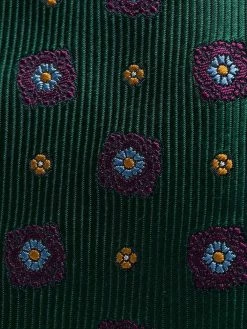 ETRO cravate en soie à fleurs