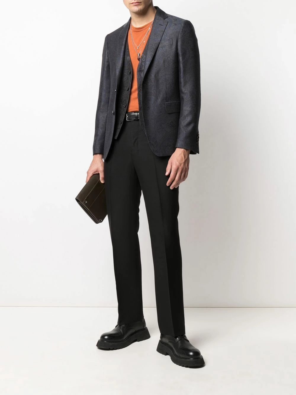 ETRO Faible Prix Blazer cintré à simple boutonnage blazers homme 2 ETRO blazer cintré à simple boutonnage