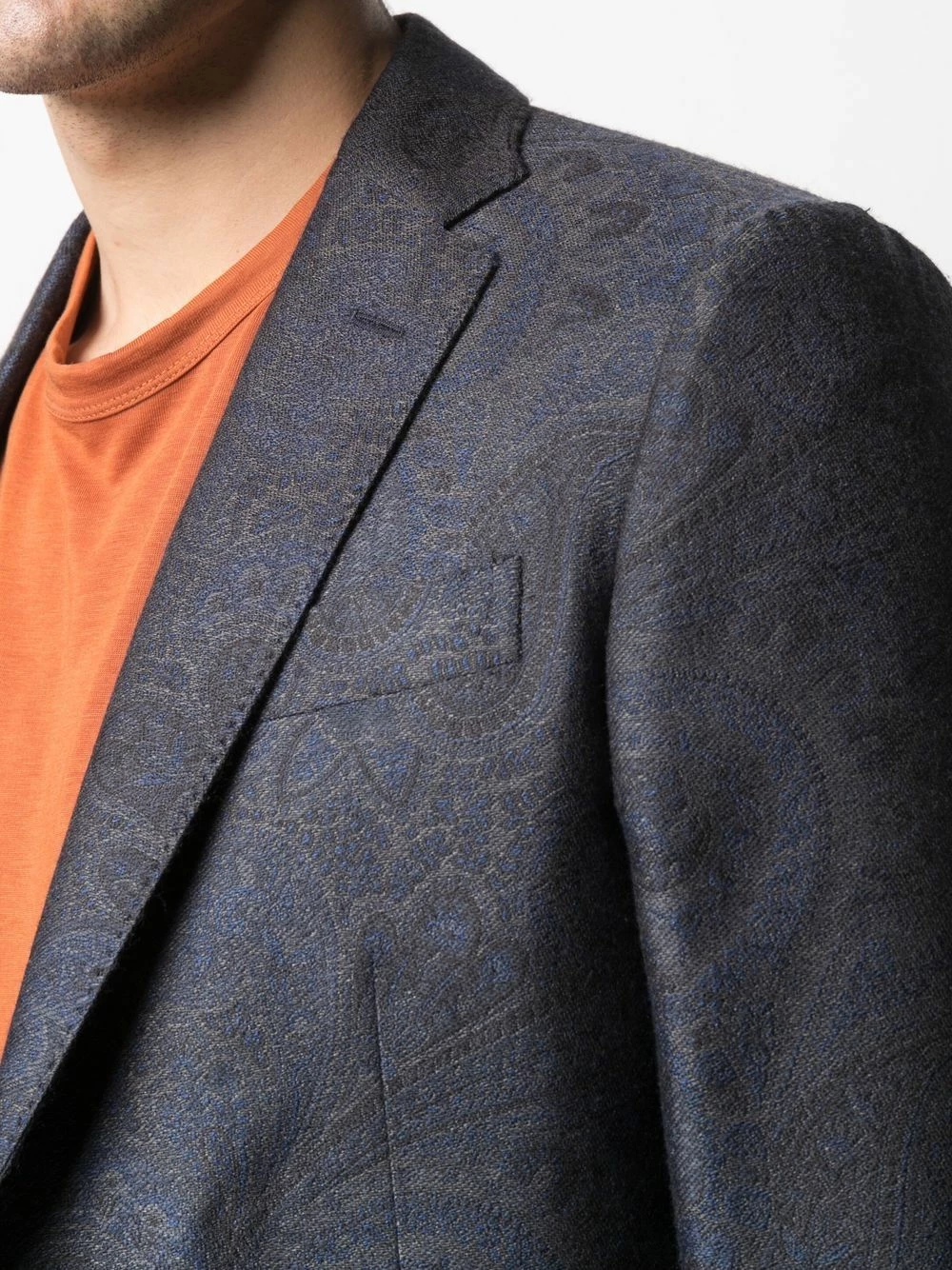 ETRO Faible Prix Blazer cintré à simple boutonnage blazers homme 5 ETRO blazer cintré à simple boutonnage