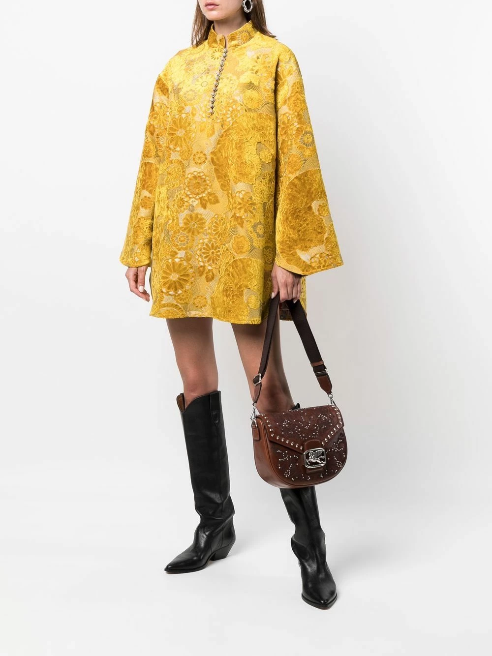 ETRO Qualité Excellente Sac porté épaule en cuir embossé sacs porté épaule femme 2 ETRO sac porté épaule en cuir embossé