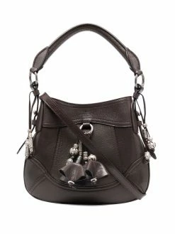 ETRO sac à main en cuir à ornements de perles