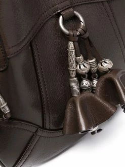 ETRO sac à main en cuir à ornements de perles