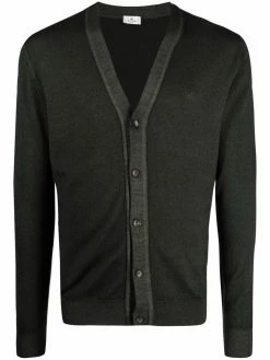 ETRO cardigan en maille nervurée