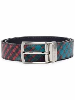 ETRO ceinture réversible à motif tartan