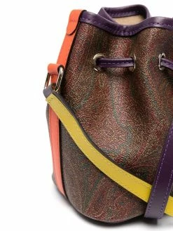ETRO sac seau à imprimé cachemire