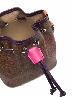 ETRO sac seau à imprimé cachemire