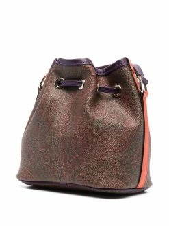 ETRO sac seau à imprimé cachemire
