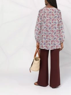 ETRO blouse en soie à imprimé cachemire