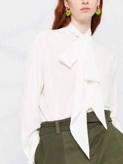 ETRO blouse drapée à col noué