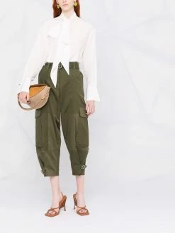 ETRO blouse drapée à col noué