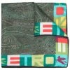 ETRO écharpe en soie à imprimé cachemire