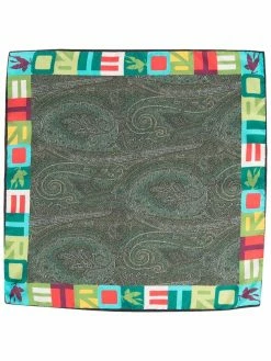 ETRO écharpe en soie à imprimé cachemire