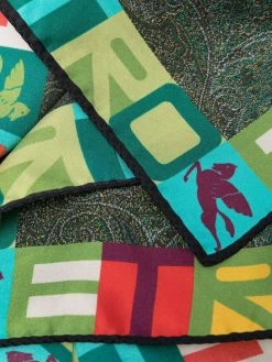 ETRO écharpe en soie à imprimé cachemire