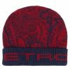 ETRO bonnet en laine à motif cachemire