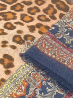 ETRO écharpe à imprimé léopard