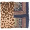 ETRO écharpe à imprimé léopard