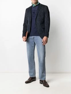 ETRO blazer à fleurs en jacquard