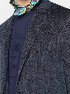 ETRO blazer à fleurs en jacquard