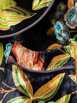 ETRO peignoir à effet velours