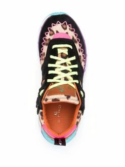 ETRO baskets lacées à imprimé animalier