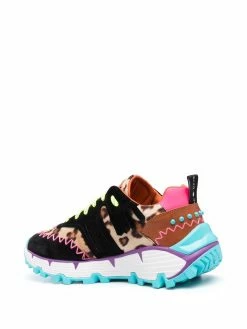 ETRO baskets lacées à imprimé animalier