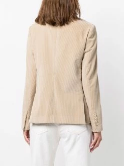 ETRO blazer en velours côtelé à boutonnière croisée