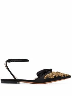 ETRO ballerines brodées à bout pointu