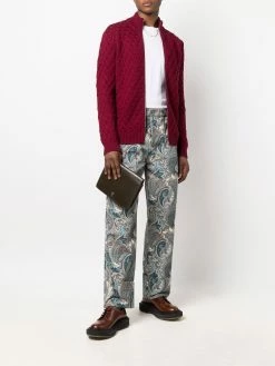 ETRO pantalon droit à motif cachemire