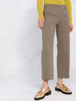 ETRO pantalon court à taille mi-haute