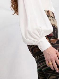 ETRO chemise en soie à manches ballon